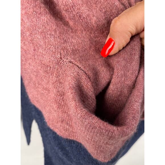 Madewell‎ Stripe Print Cozy Short Walker Cardigan Sweater Size Medium - Picture 9 of 10